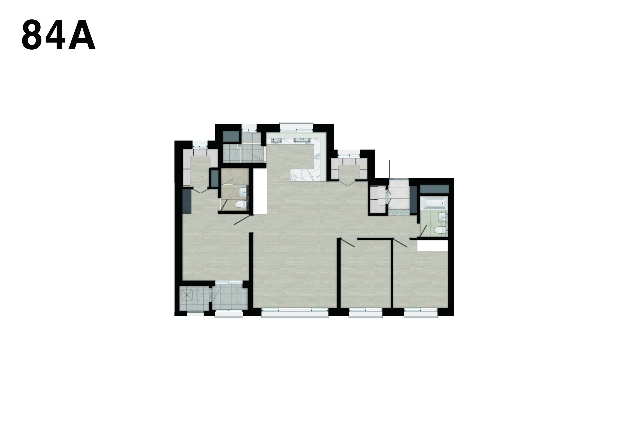 84A타입 2D 평면도